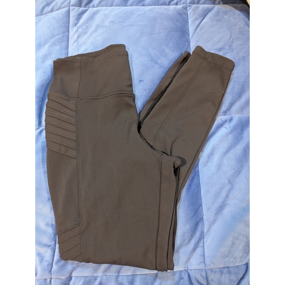 Athleta Delancey Motto Tight Black Ribbed Leggings - Size M‎